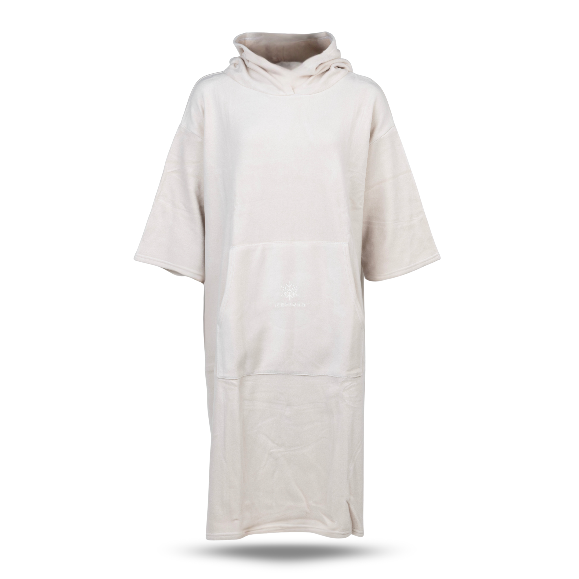 ICEFJORD LUKSUS BADEPONCHO BAMBUS, BEIGE