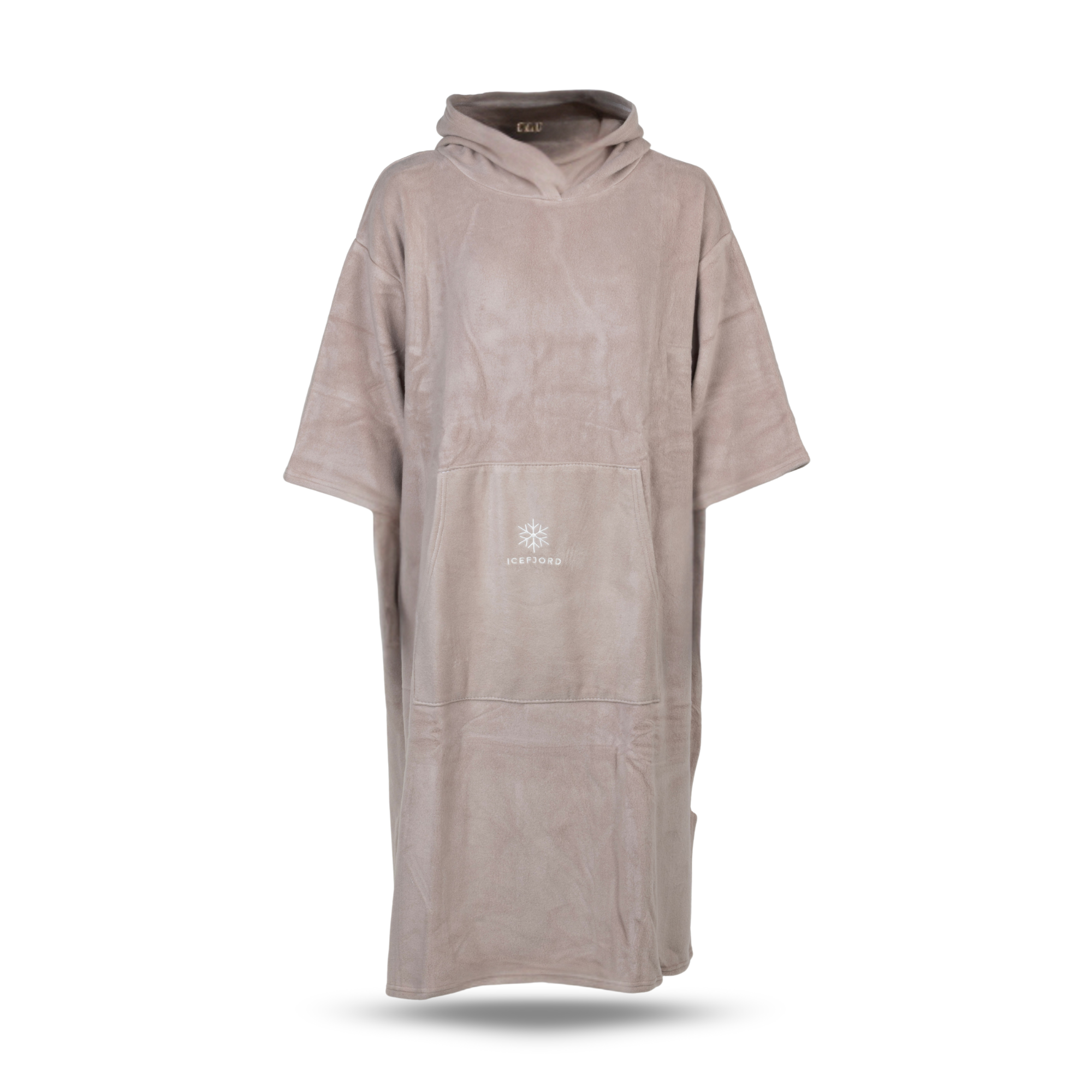 ICEFJORD LUKSUS BADEPONCHO BAMBUS, MOCCA