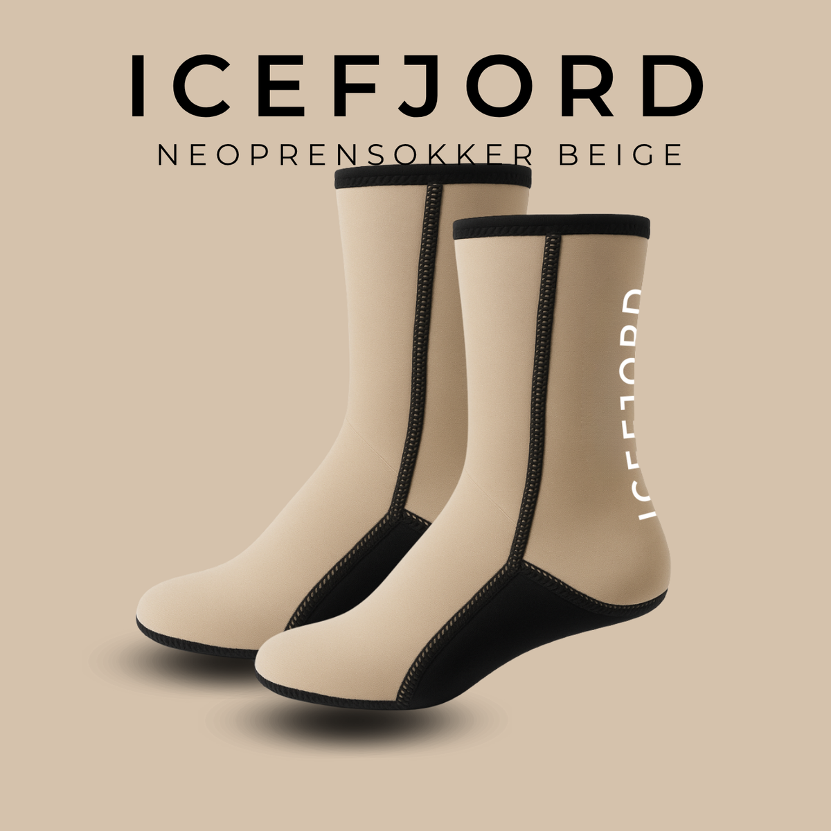 ICEFJORD NEOPRENSOKKER BEIGE (2026 modell)