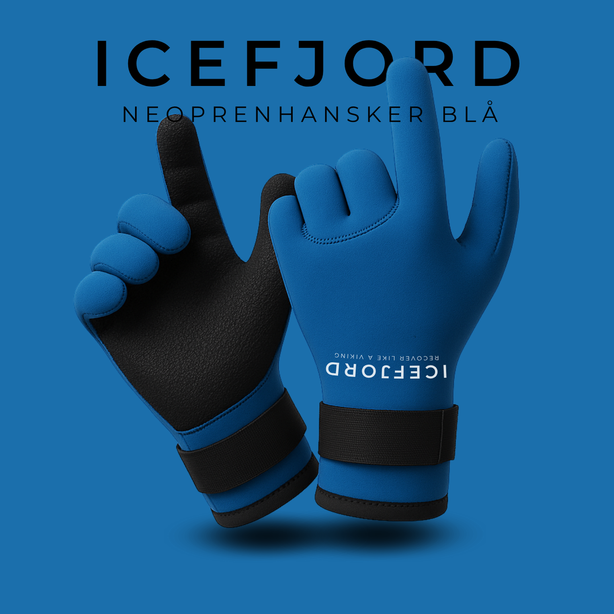 ICEFJORD NEOPRENHANSKER, BLÅ (2026 modell)