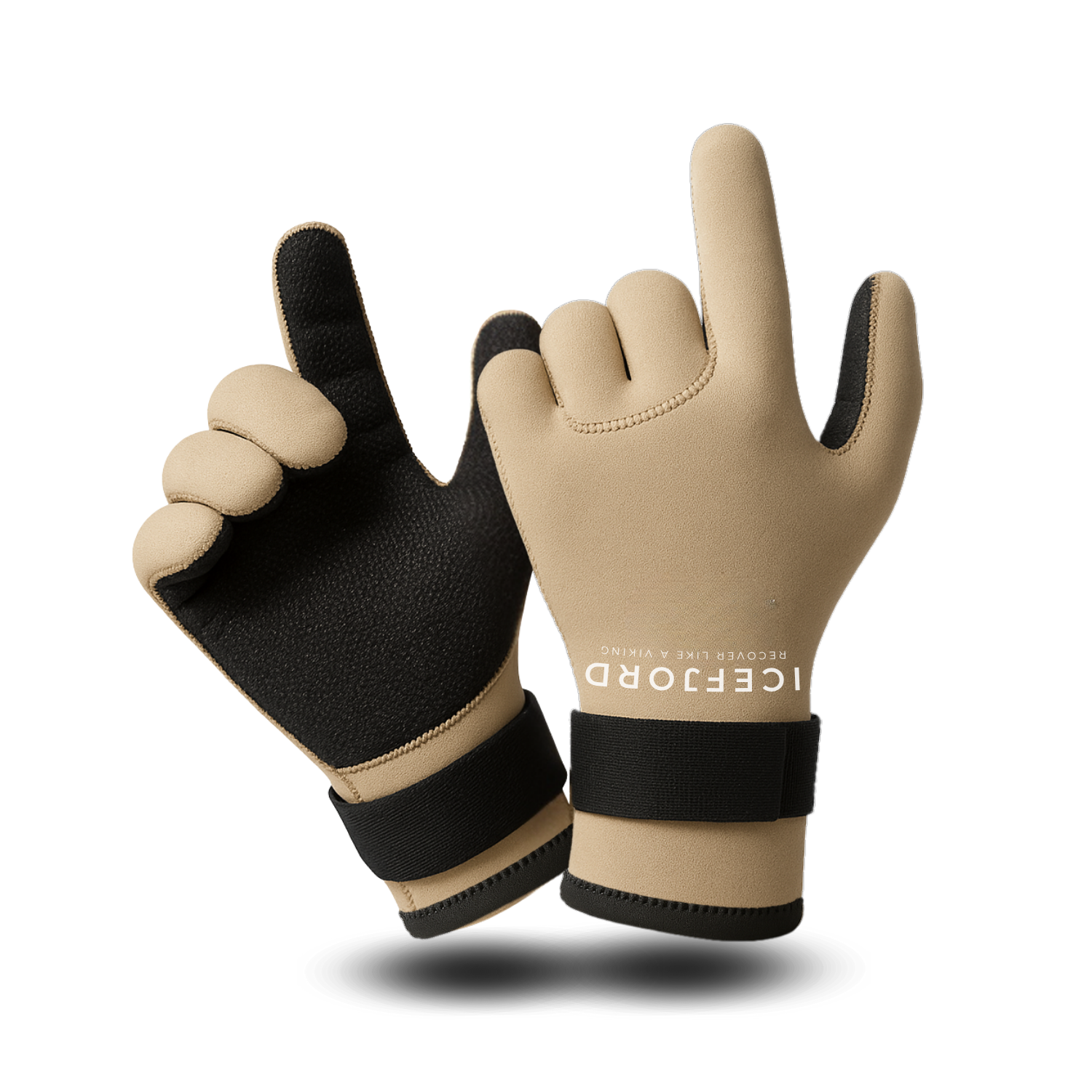 ICEFJORD NEOPRENHANSKER, BEIGE (2025 modell)