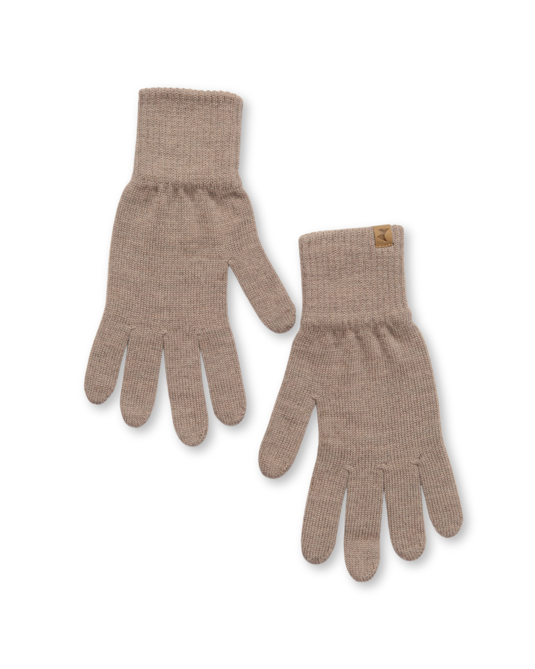 Merinoull hansker, beige